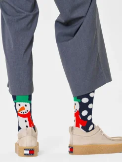 Happy Socks Jumbo Snowman Socks