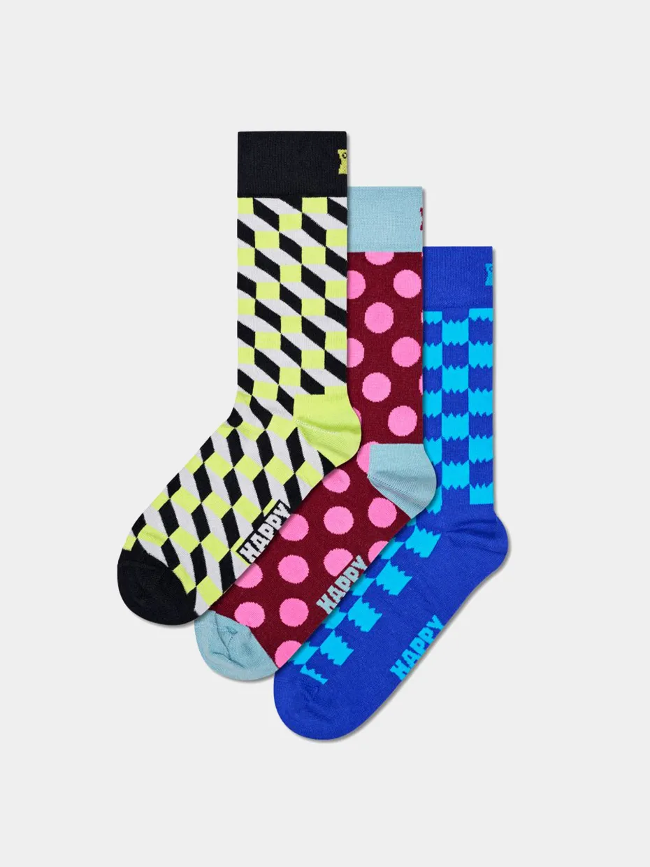 Happy Socks Socks 3-Pack Multicolor