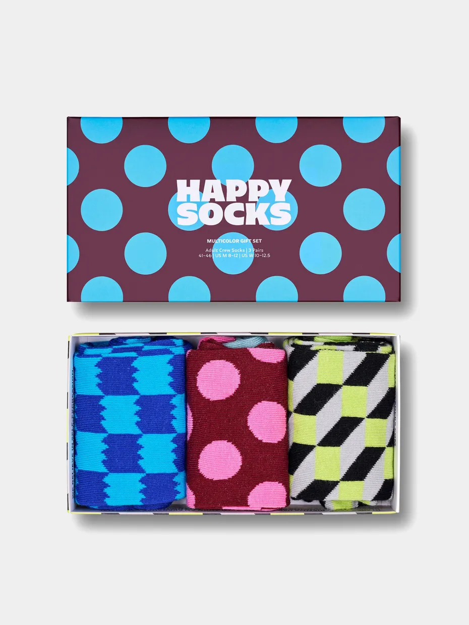Happy Socks Socks 3-Pack Multicolor