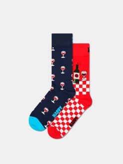 Happy Socks Socks 2-Pack Wine