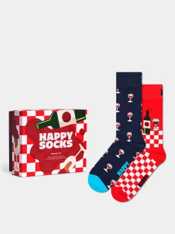 Happy Socks Socks 2-Pack Wine