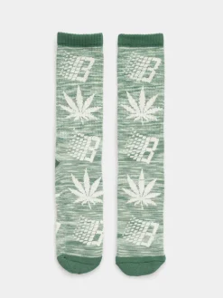 HUF X Bronze Plantlife Marled Socks
