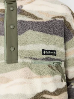 Mens Columbia Helvetia II Printed Half Snap Fleece
