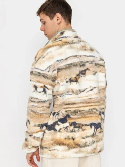 Mens Columbia Helvetia II Printed Half Snap Fleece