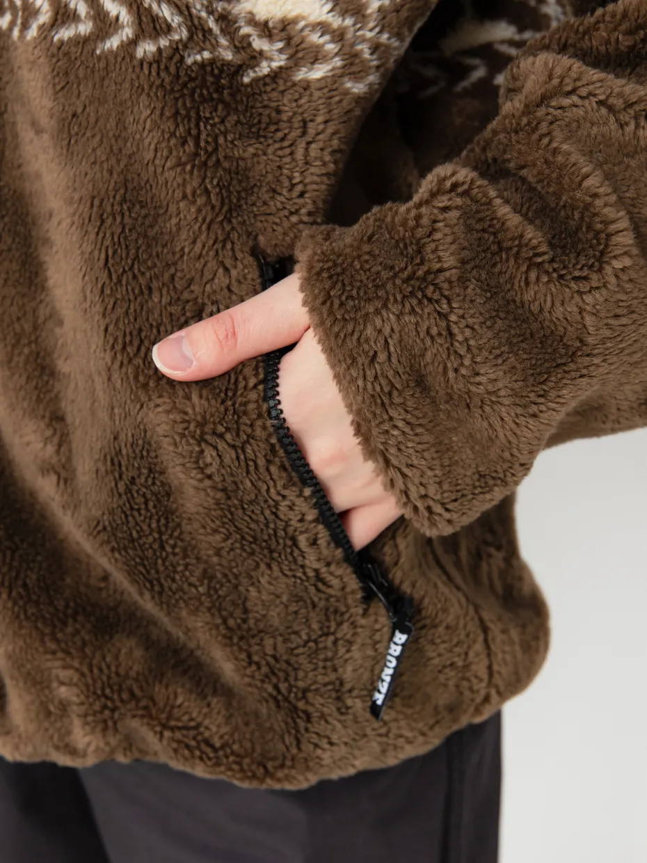 Mens HUF Fleece X Bronze High Pile