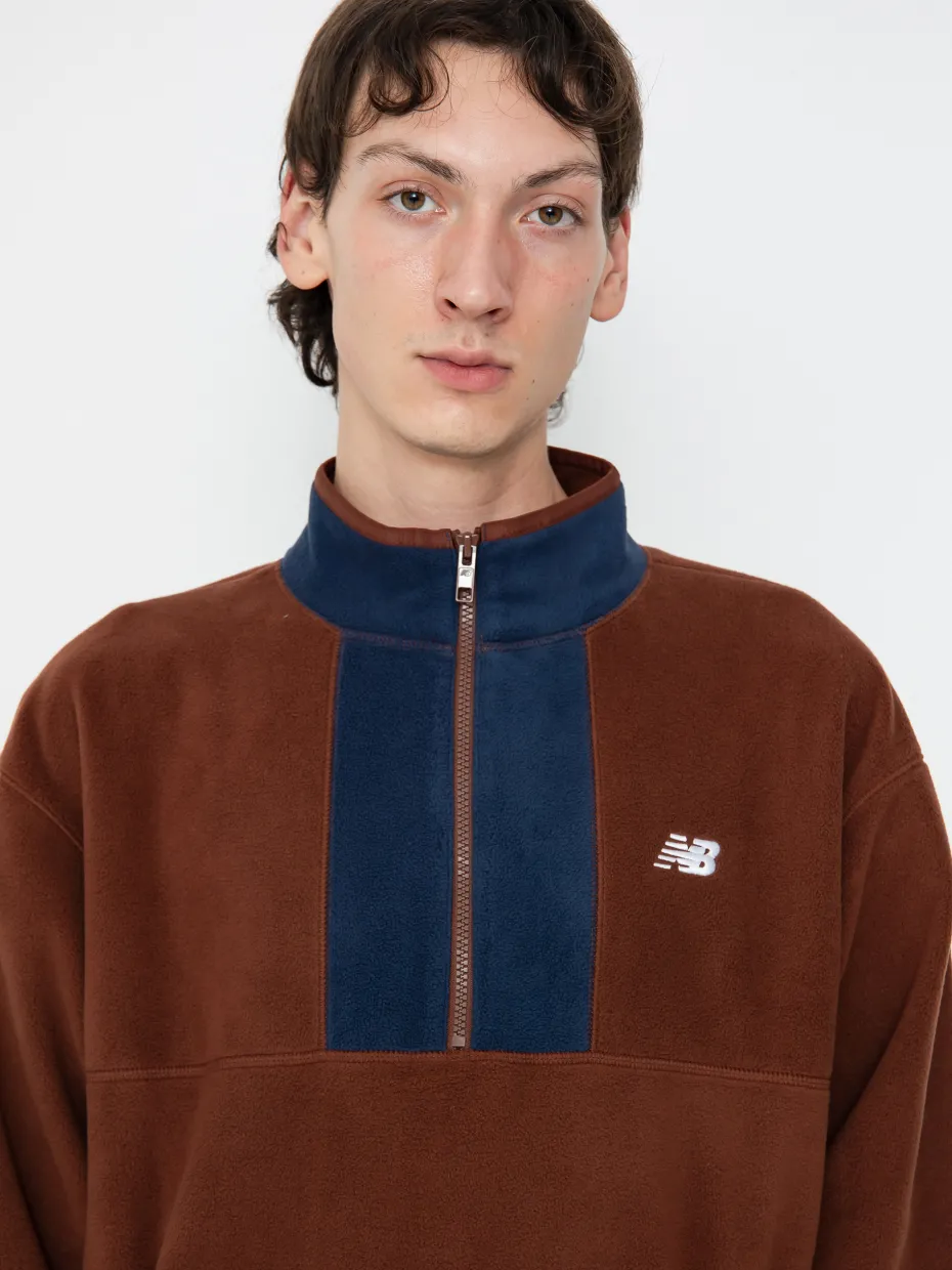 Mens New Balance Fleece Fleece 1/2 Zip