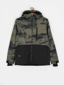 Mens Quiksilver Mission Printed Block Snowboard jacket