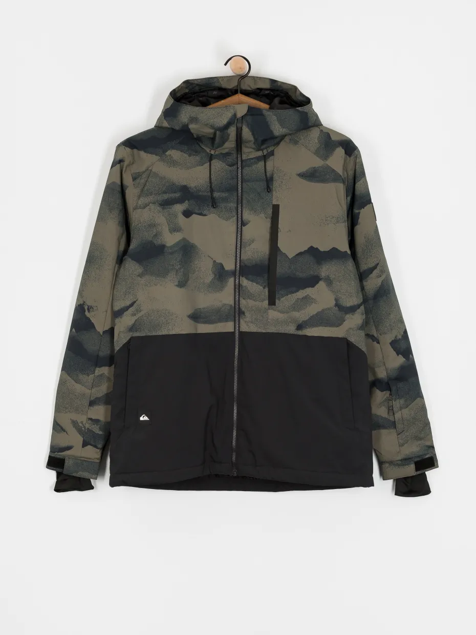 Mens Quiksilver Mission Printed Block Snowboard jacket