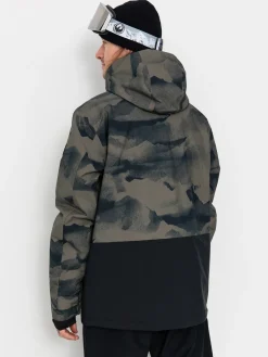 Mens Quiksilver Mission Printed Block Snowboard jacket