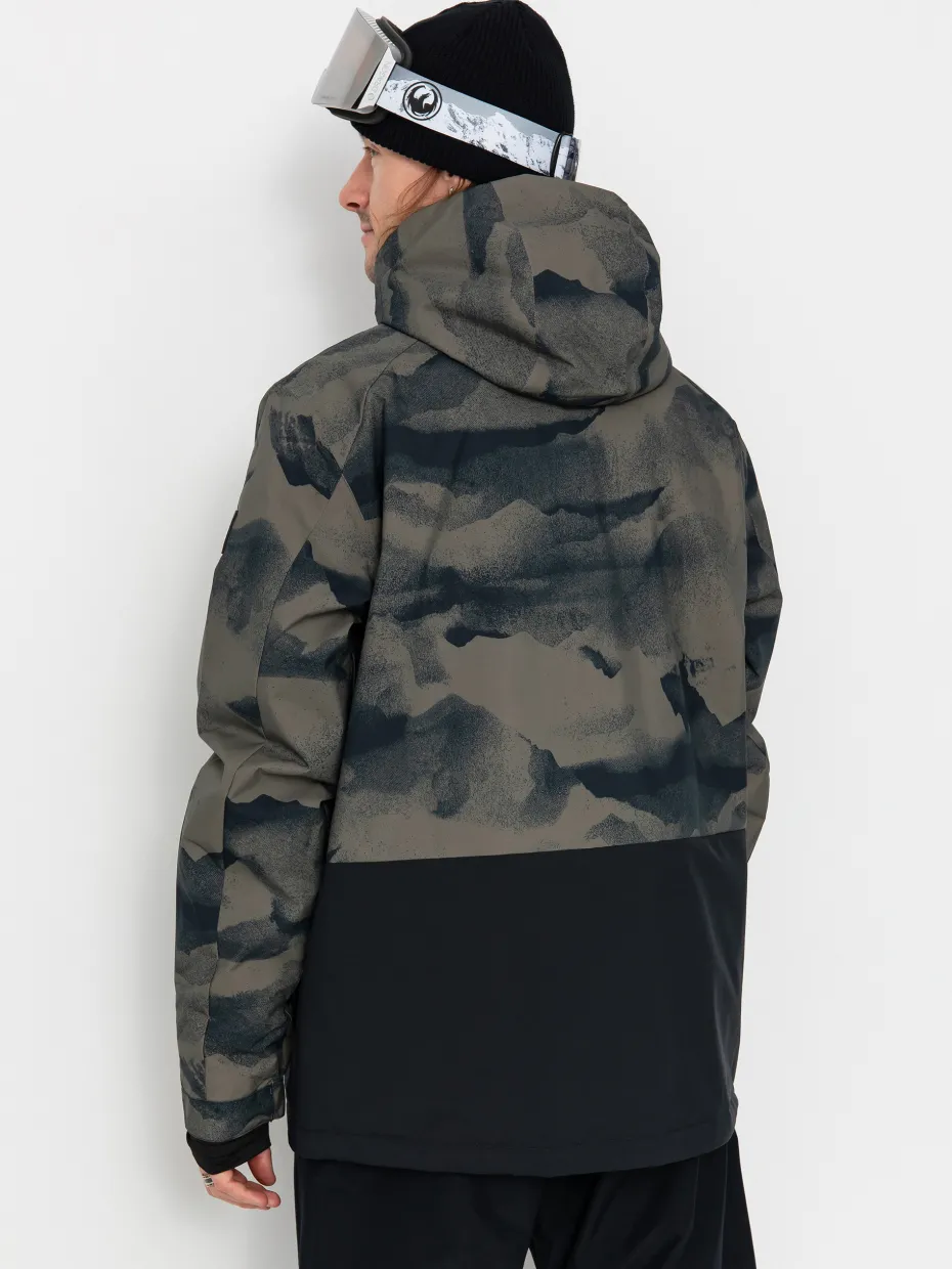 Mens Quiksilver Mission Printed Block Snowboard jacket