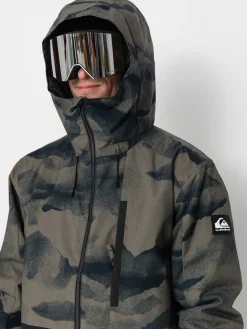 Mens Quiksilver Mission Printed Block Snowboard jacket