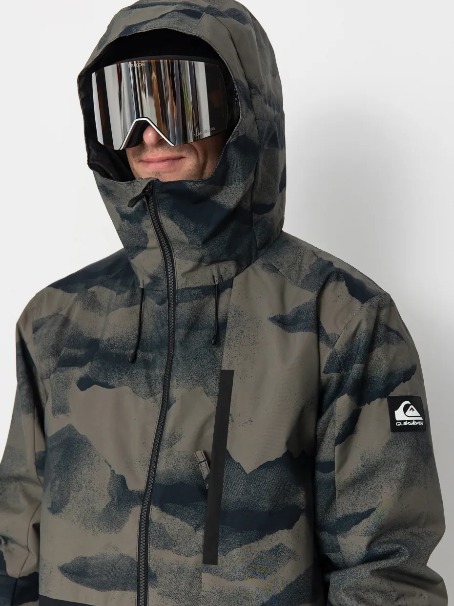 Mens Quiksilver Mission Printed Block Snowboard jacket