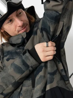 Mens Quiksilver Mission Printed Block Snowboard jacket