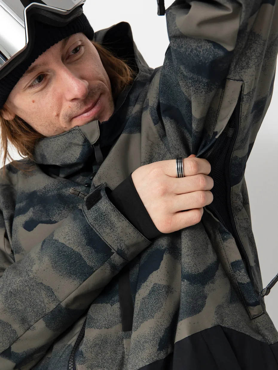 Mens Quiksilver Mission Printed Block Snowboard jacket