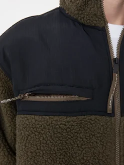 Mens Quiksilver Shallow Water FZ Fleece