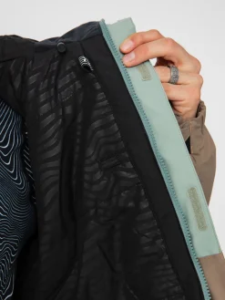 Mens Volcom Snowboard jacket L Ins Gore Tex