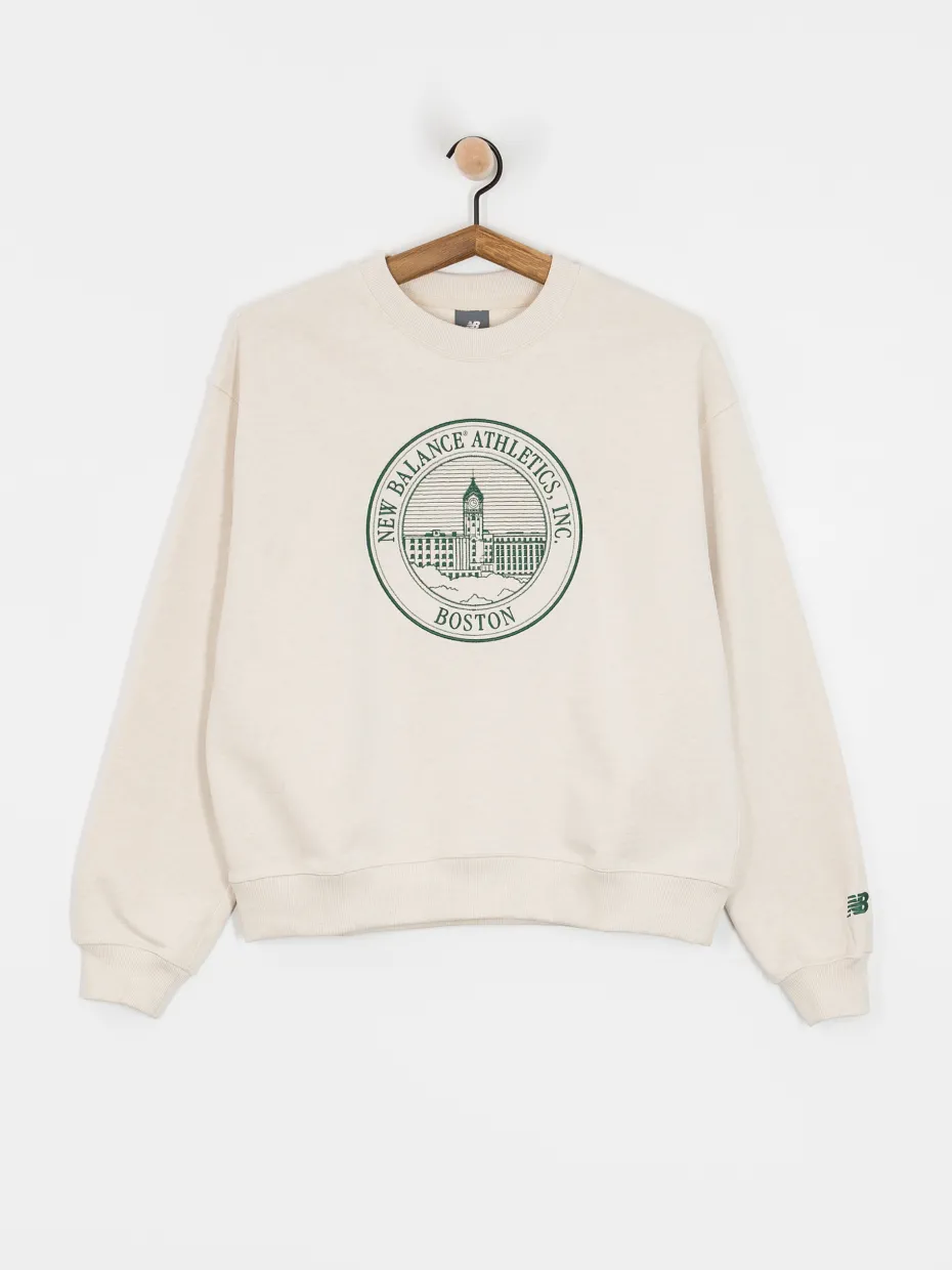 New Balance Athletics French Terry Oversized Crest Crew Wmn Sweatshirt