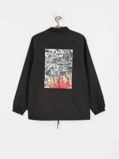 Poetic Collective Jacket Burning Skull Coach