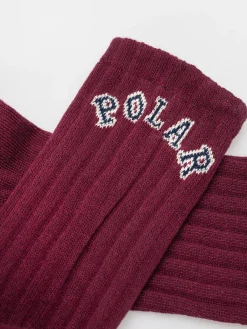 Polar Skate College Logo Socks