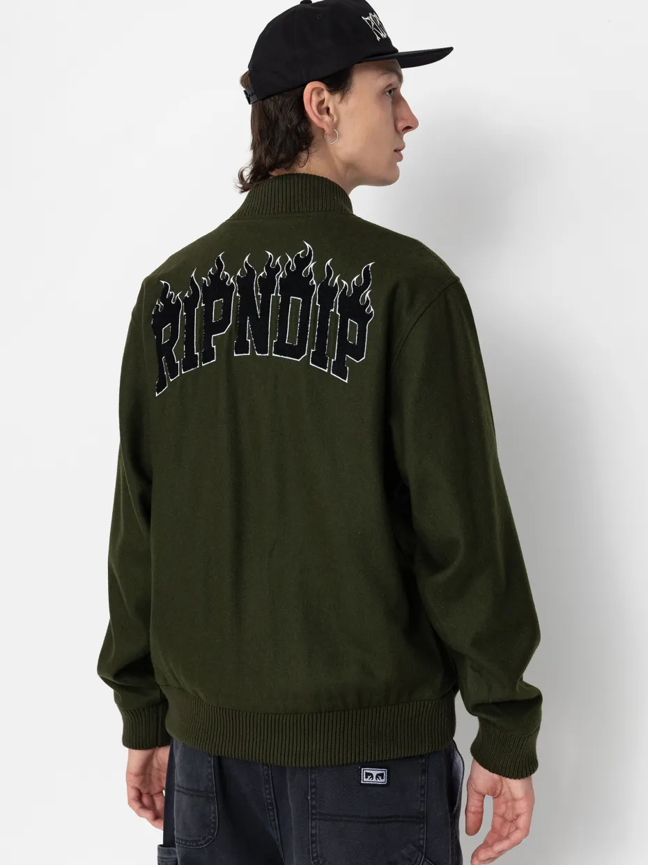 RipNDip Jacket Fire Spirit Varsity