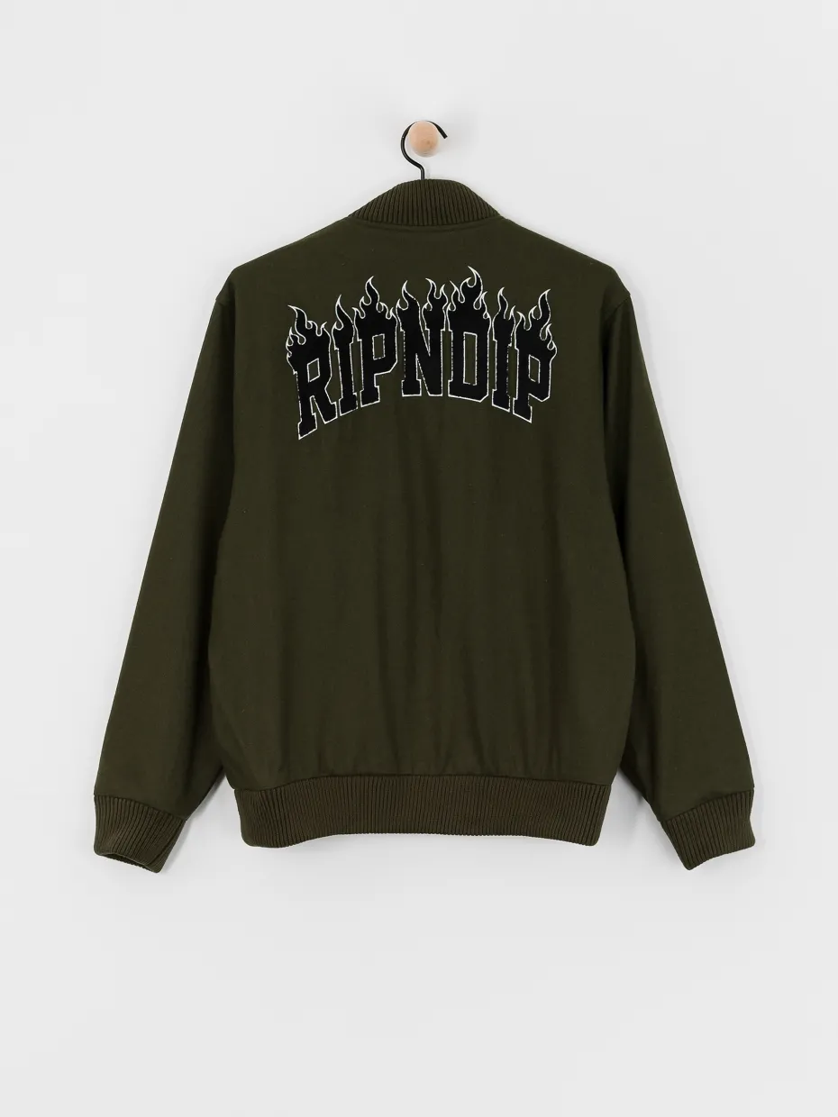RipNDip Jacket Fire Spirit Varsity