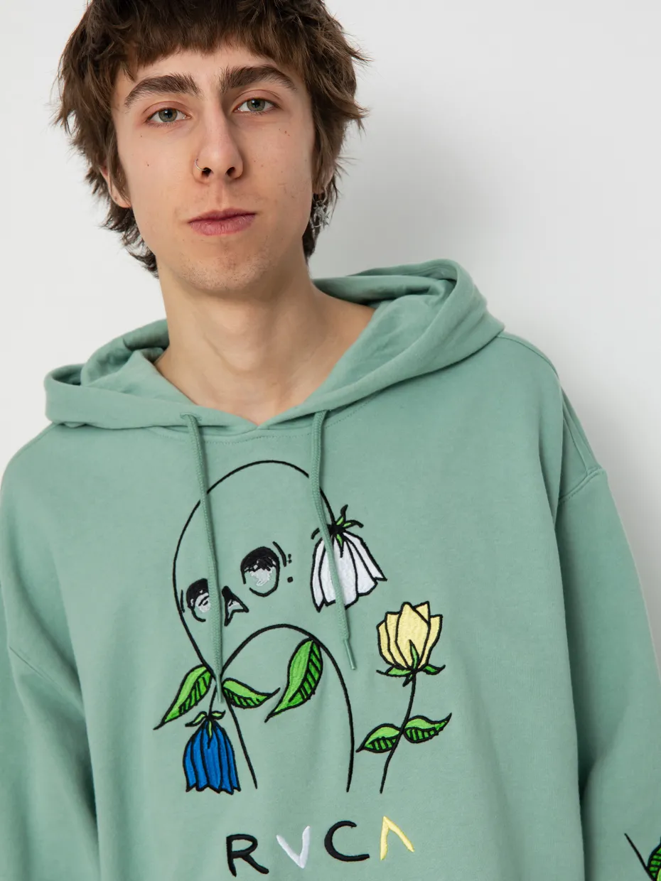 RVCA Hoodie Flower Skull HD