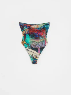RVCA Sage Tubular 1 Pc Med Frn Swimsuit Wmn