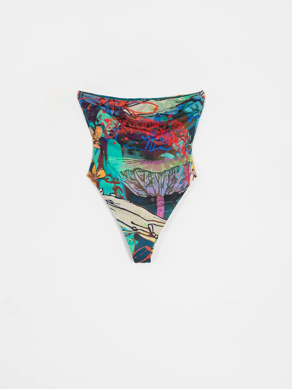 RVCA Sage Tubular 1 Pc Med Frn Swimsuit Wmn