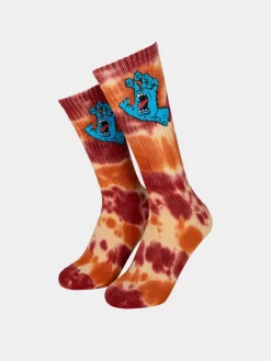 Santa Cruz Socks Screaming Hand Tie Dye