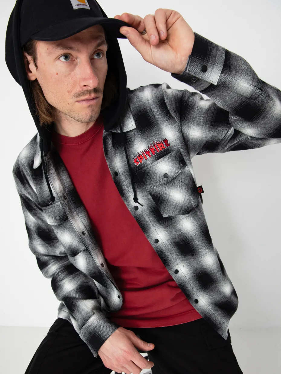 Spitfire Demonseed Hooded Flannel Shirt