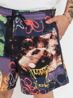 Vans Shorts Primary Crazy Print Loose Elastic