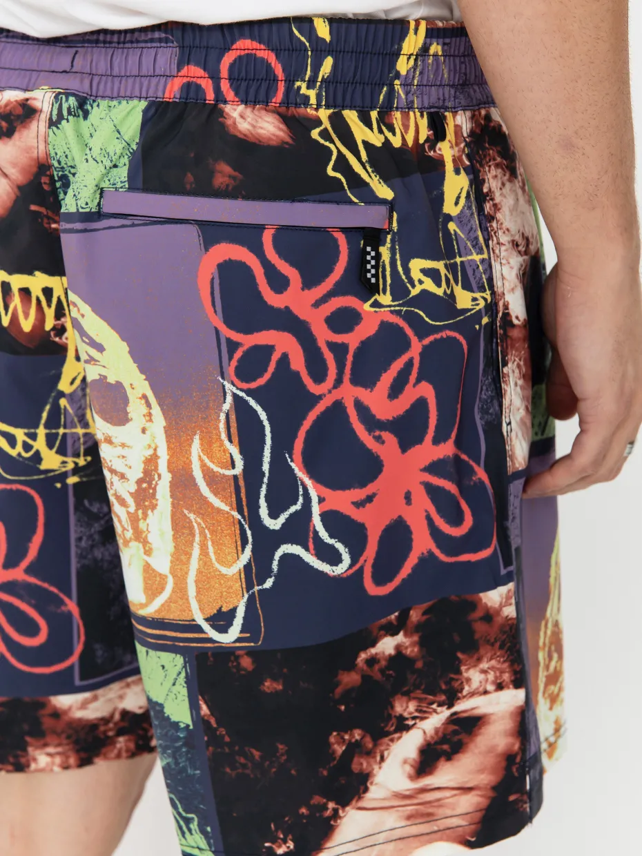 Vans Shorts Primary Crazy Print Loose Elastic