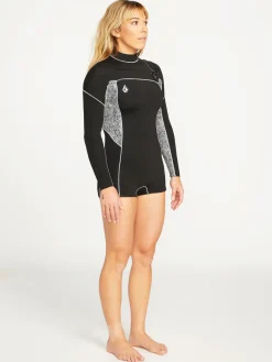 Volcom 2Mm Chest Zip Ls Springsuit Swimsuit Wmn