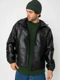 Wasted Paris Kingdom Faux Leather Windbreaker Jacket