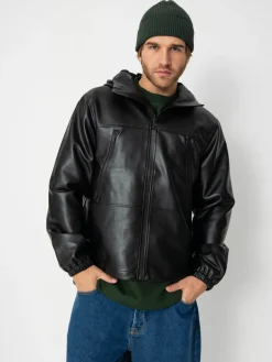 Wasted Paris Kingdom Faux Leather Windbreaker Jacket