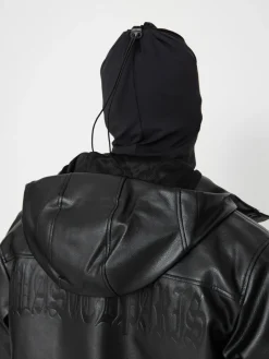 Wasted Paris Kingdom Faux Leather Windbreaker Jacket