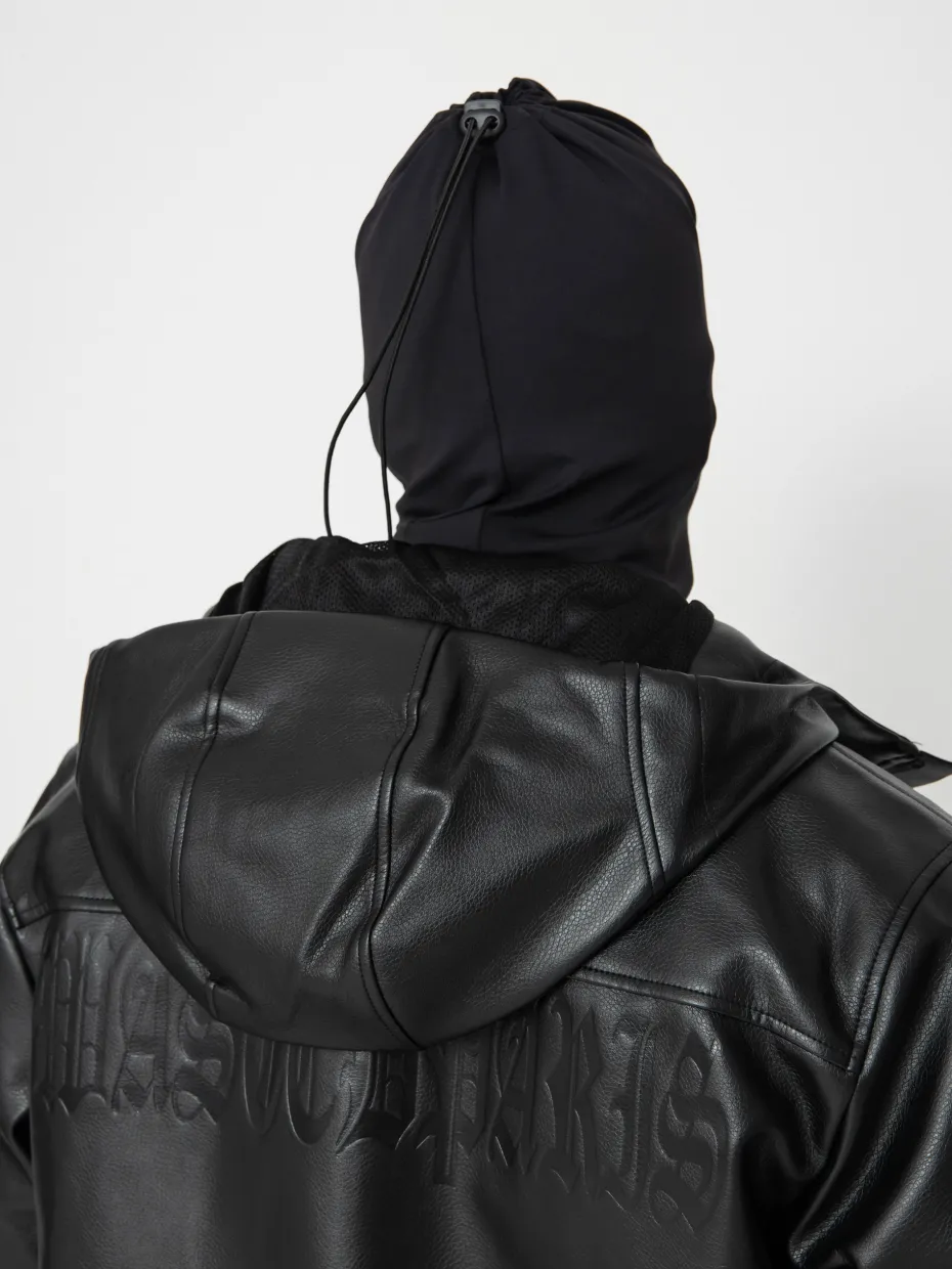 Wasted Paris Kingdom Faux Leather Windbreaker Jacket