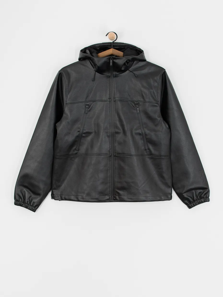 Wasted Paris Kingdom Faux Leather Windbreaker Jacket