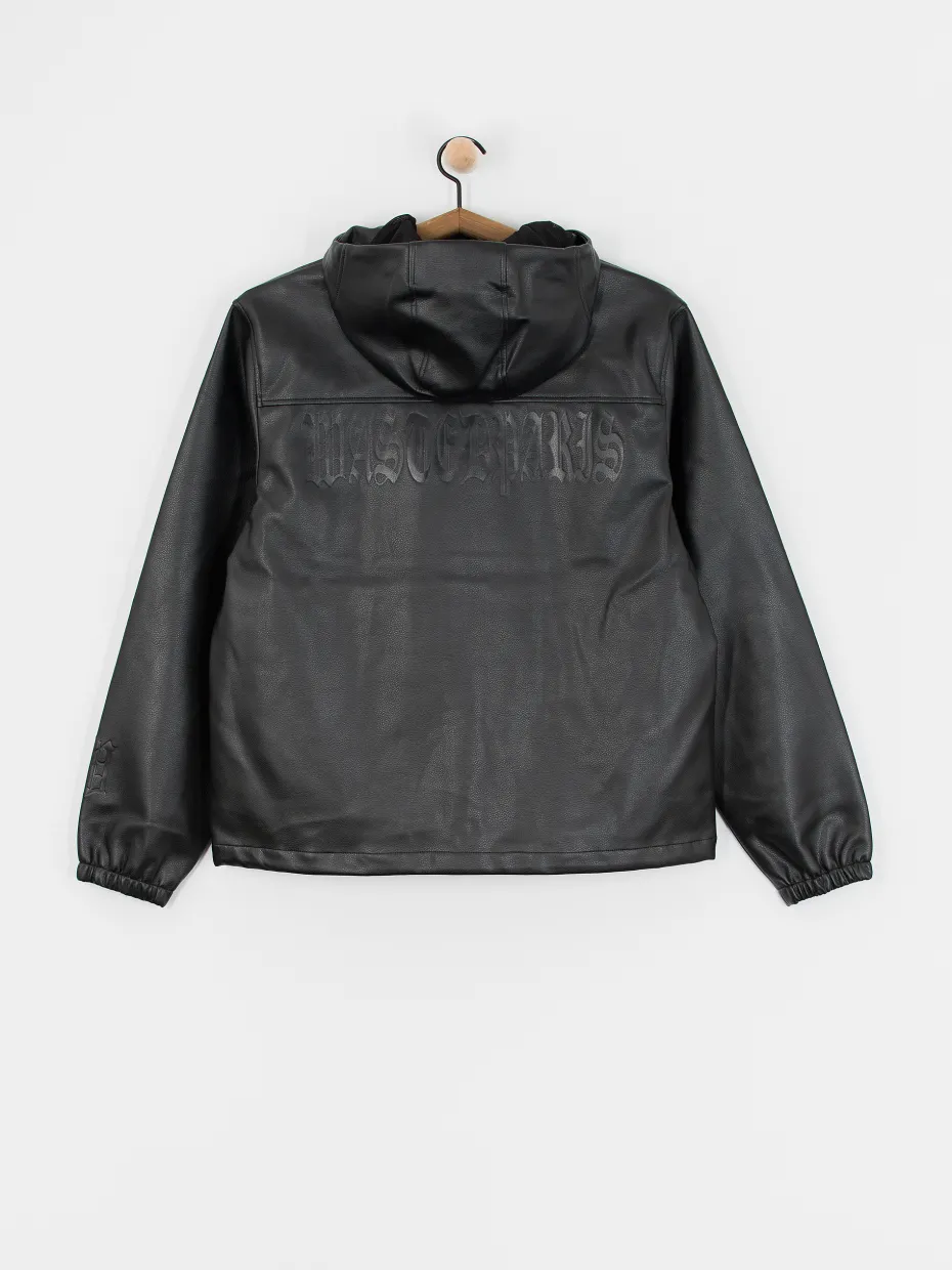 Wasted Paris Kingdom Faux Leather Windbreaker Jacket